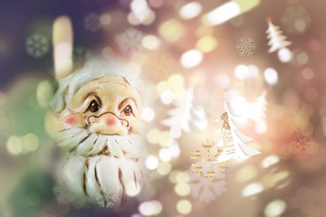 Santa Claus, Christmas Background.