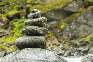 Cairn on a mountain in Norway