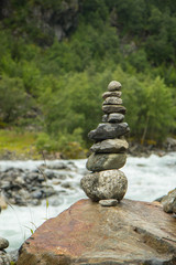 Cairn on a mountain in Norway