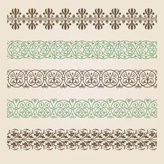 Decorative seamless border