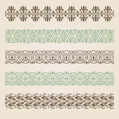 Decorative seamless border