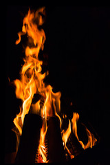 Fototapeta na wymiar fire in a fireplace