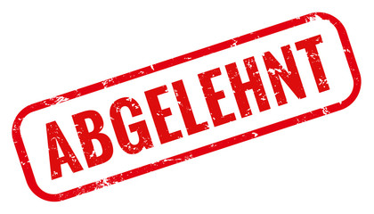 Grunge Stempel rot abgelehnt