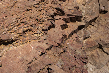cracked stone texture closeup - rock crack