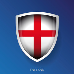 England flag shield vector