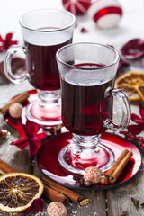 Mulled wine with spices