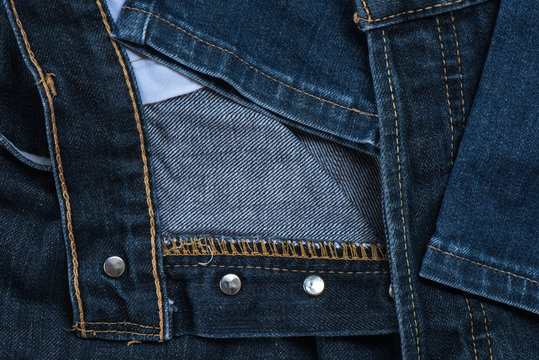 Close-up jeans fabric