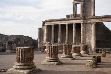 Obraz premium restos de la antigua ciudad de Pompeya, Italia