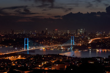Fototapeta na wymiar Bosphorus Bridge, Istanbul, Turkey. 