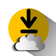 Interner download round icon