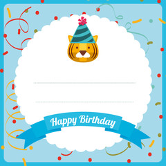 happy birthday card design 