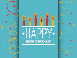happy birthday card design 