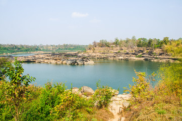 Fototapeta premium Landscape Rapid Tana National Park, Ubon Ratchathani, Thailand
