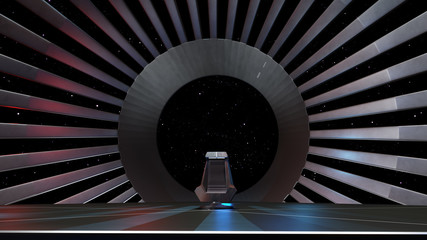 Fototapeta premium Space Throne, ready for comp of your characters.