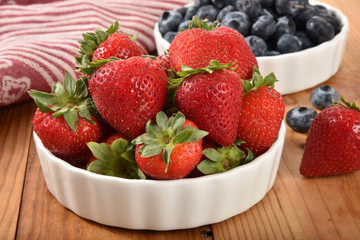 Bowl of strawberries