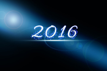 Year 2016 illustration design element