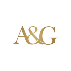 A&G Initial logo. Ampersand monogram logo