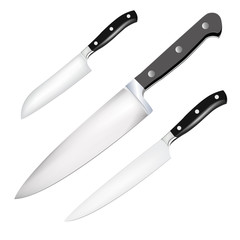 Cuisine professional chef knife.vector