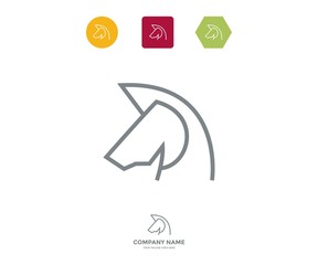 Luxurious Horse Logo and Icon
