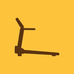 Cross trainer machine icon. Running symbol