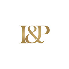 I&P Initial logo. Ampersand monogram logo