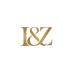 I&Z Initial logo. Ampersand monogram logo