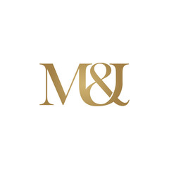 M&I Initial logo. Ampersand monogram logo