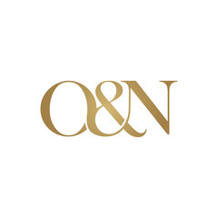 O&N Initial logo. Ampersand monogram logo