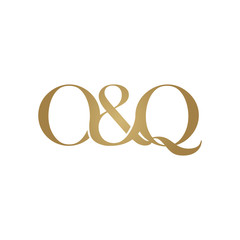 O&Q Initial logo. Ampersand monogram logo