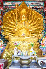 Guan Yin gold in Thailand temple
