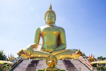 Fototapeta premium Buddha statue in Thailand temple 