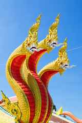Fototapeta na wymiar statue of Nagas in Thailand temple 