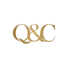 Q&C Initial logo. Ampersand monogram logo