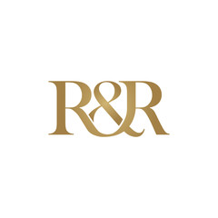 R&R Initial logo. Ampersand monogram logo