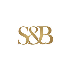 Obraz premium S&B Initial logo. Ampersand monogram logo