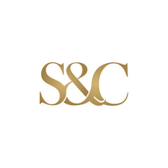 S&C Initial logo. Ampersand monogram logo