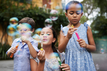 Blowing bubbles