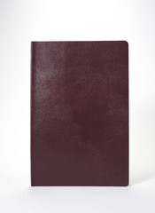 Notebook on white background