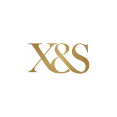 X&S Initial logo. Ampersand monogram logo
