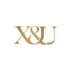 X&U Initial logo. Ampersand monogram logo