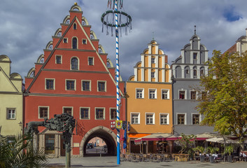 Obraz premium main square in Weiden in der Oberpfalz, Germany