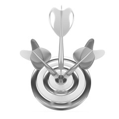 Three arrows darts in center.