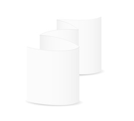 white blank folded paper