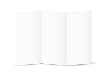 white blank folded paper