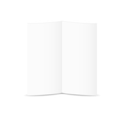 white blank folded paper