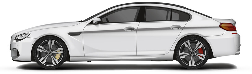 Voiture routière blanche © Norman75