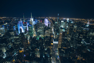manhattan new york city  night