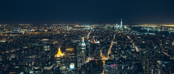 Fototapeta premium manhattan new york city night