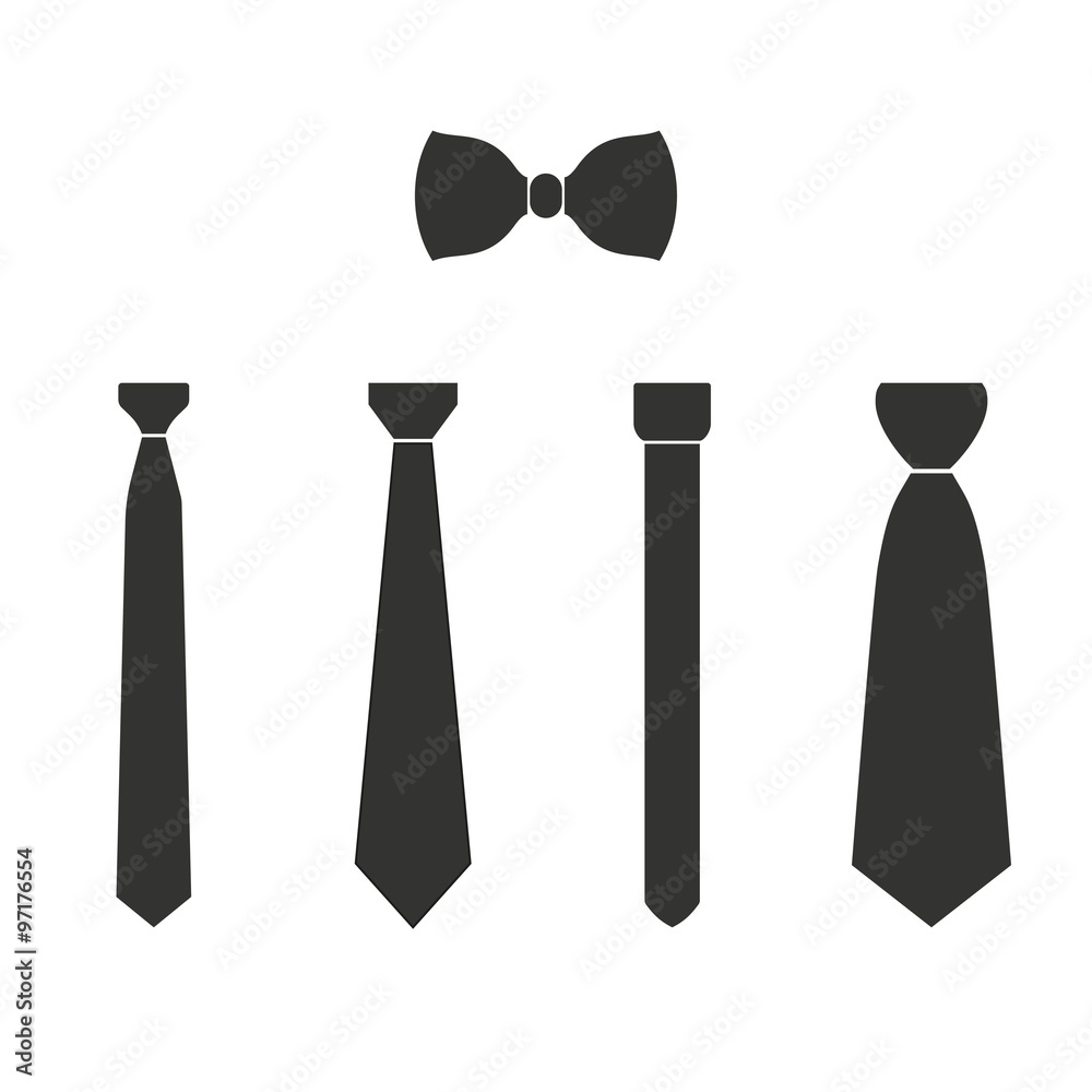 Wall mural necktie icon.