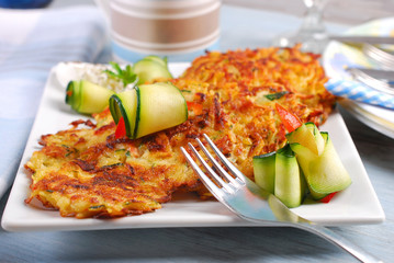 zucchini and potato pancakes